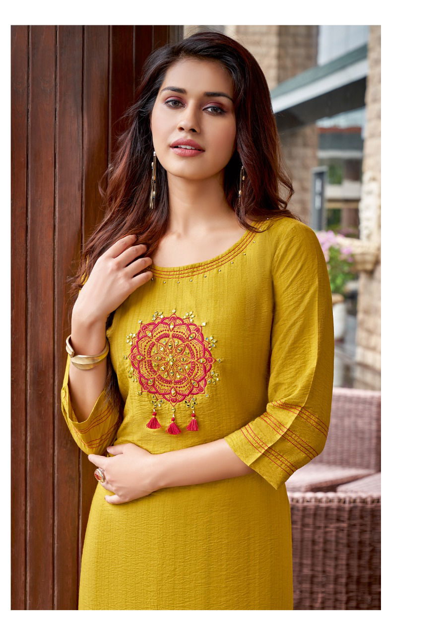 Kadlee Moonlight Fancy Ethnic Wear Pure Cotton Designer Kurti Collection